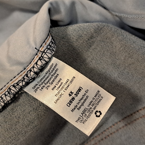 0624 Terra & Sky Mid Rise Tummy Control Stretchy Skinny Jeans - Picture 6 of 7